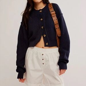 Free People Lila Cardi Sky Captain Navy NWT Women’s XS